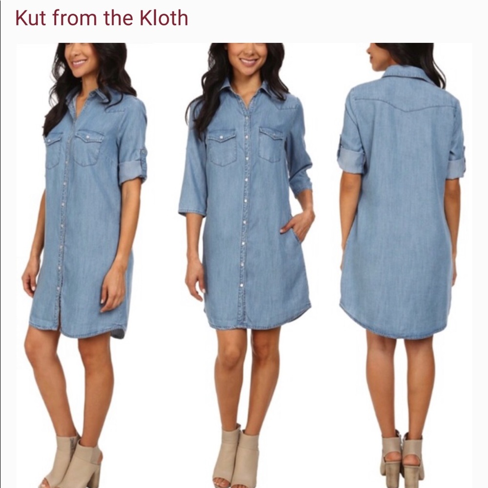 Kut from the Kloth Denim Shirt Dress